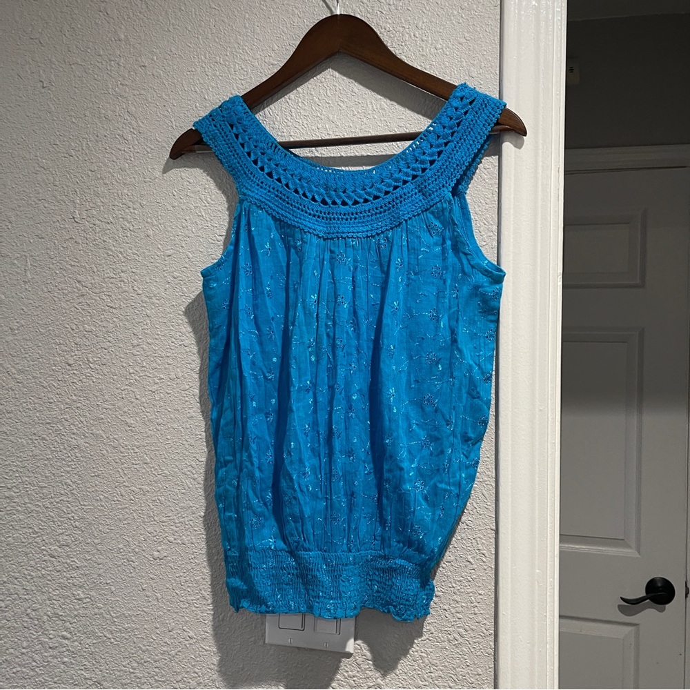 Jasmine Blue Sleeveless Women's Top S NWT - Picture 4 of 6